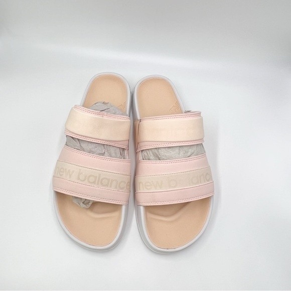 New Balance Women's 202 V2 White Pink Peach Slip On Slides Sandals Shoes Size 12 - Picture 4 of 9